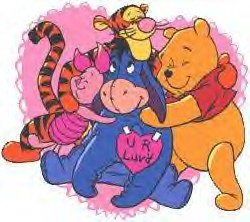 Pooh Valentines Clipart