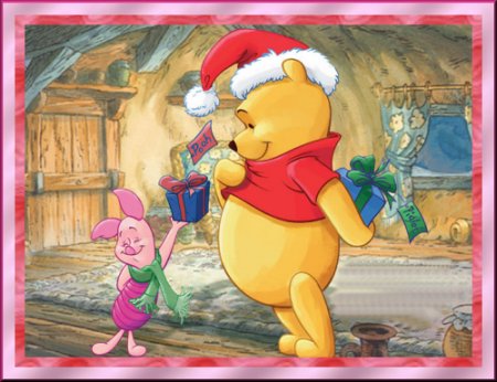 Pooh and Piglet Christmas Fun