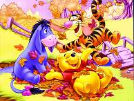 Pooh Gang Enjoying Fall