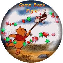 Pooh and Piglet Fall Leaves Globe