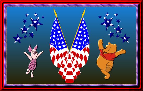 Pooh and Piglet Patriotic