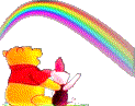 Pooh and Piglet Looking at a Rainbow